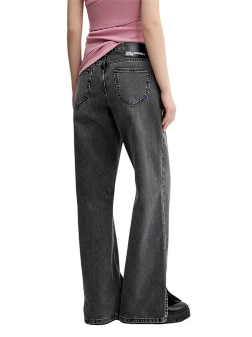 Jeans donna nero in cotone bio Karl Lagerfeld jeans | A2W10045E10